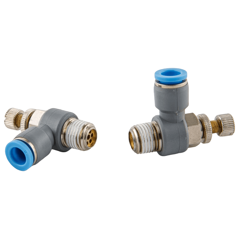Speed Control Elbow type pneumatic push-in fitting（two ways)