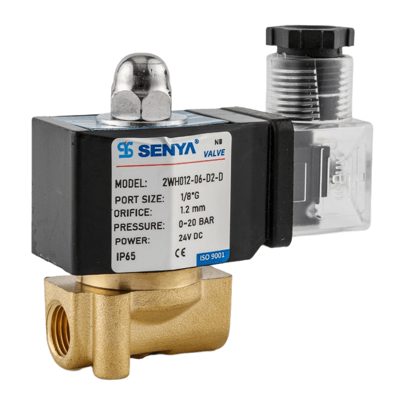 Two position two way copper solenoid valve with the advantages of compact, easy installation, high pressure. 