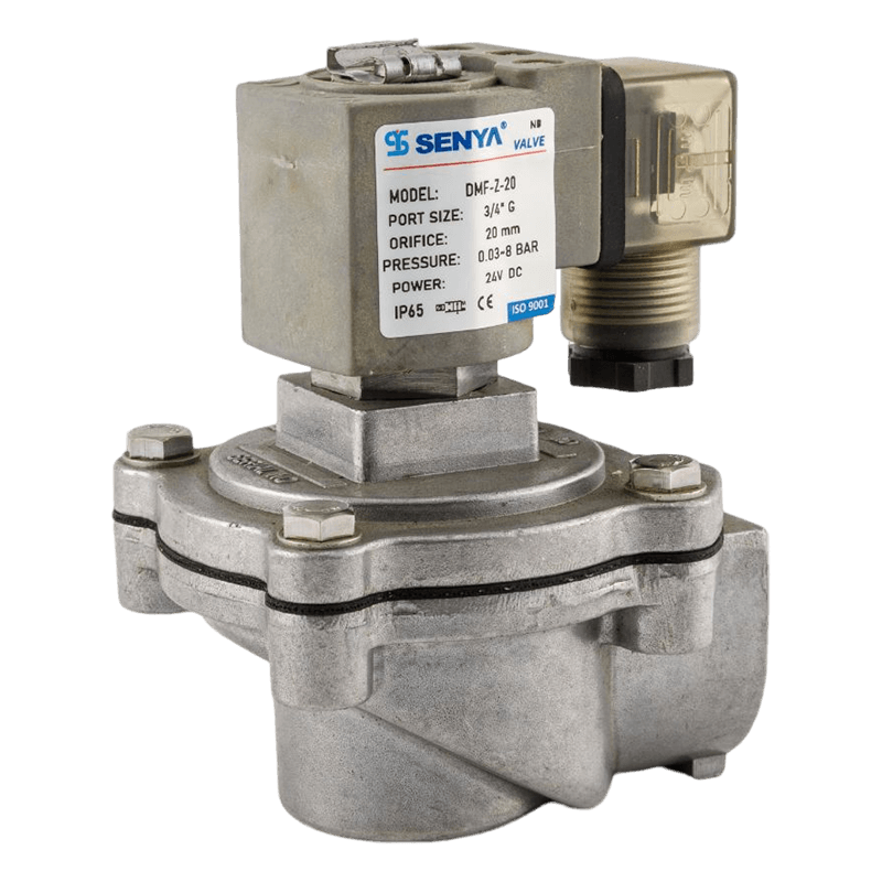 Right Angle air collecting dust filter two - position two - way cast aluminum pulse solenoid valve DMF-Z