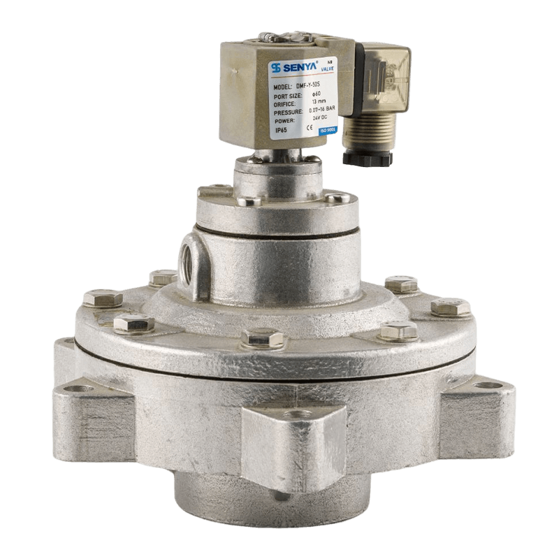 Right Angle air collecting dust filter two - position two - way cast aluminum pulse solenoid valve DMF-Y