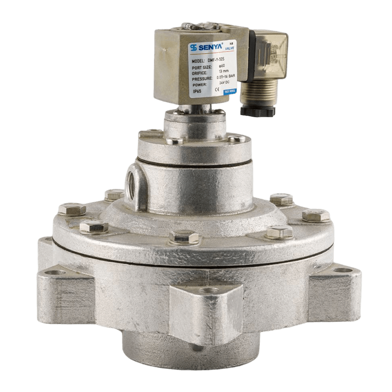 Right Angle air collecting dust filter two - position two - way cast aluminum pulse solenoid valve DMF-Y
