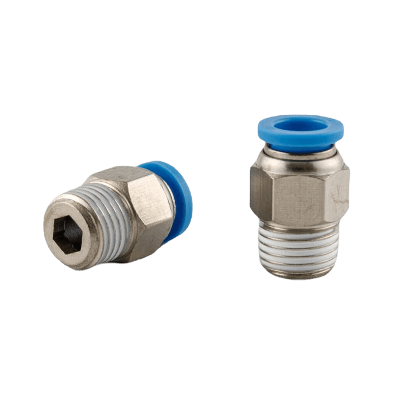 Striaght Hexagon Socket Head Male Connector type pneumatic push-in fitting（two ways)