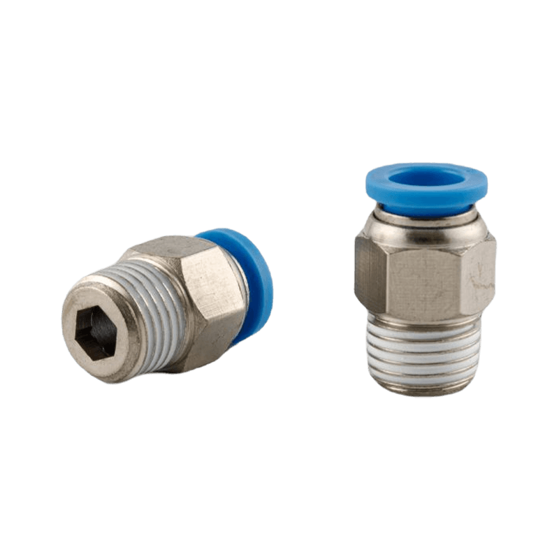 Striaght Hexagon Socket Head Male Connector type pneumatic push-in fitting（two ways)