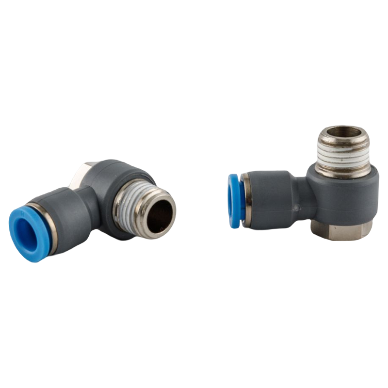 Universal Female Elbow 90° pneumatic push-in fitting  (two ways)