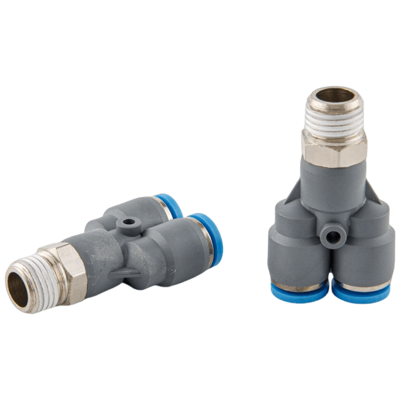 Branch Y type pneumatic push-in fitting（three ways)