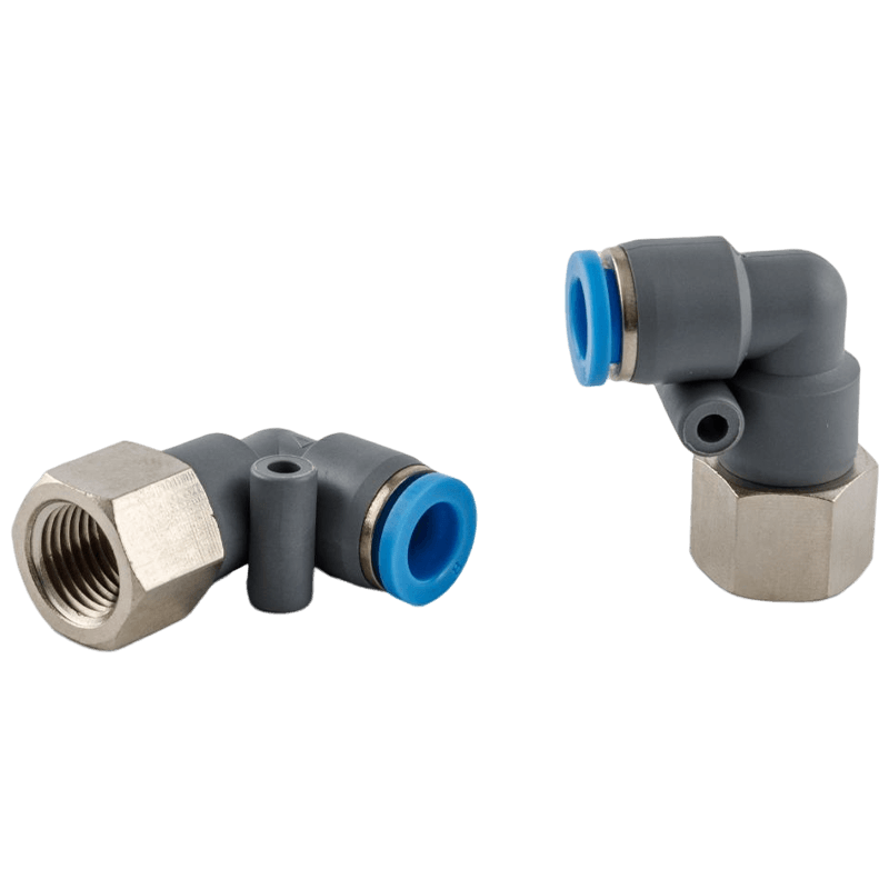 Hexagon socket head elbow female eblow connector type pneumatic push-in fitting（two ways)