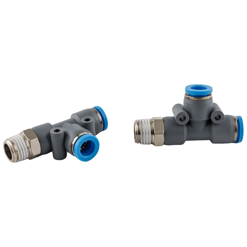 Male run tee type pneumatic push-in fitting（three ways)