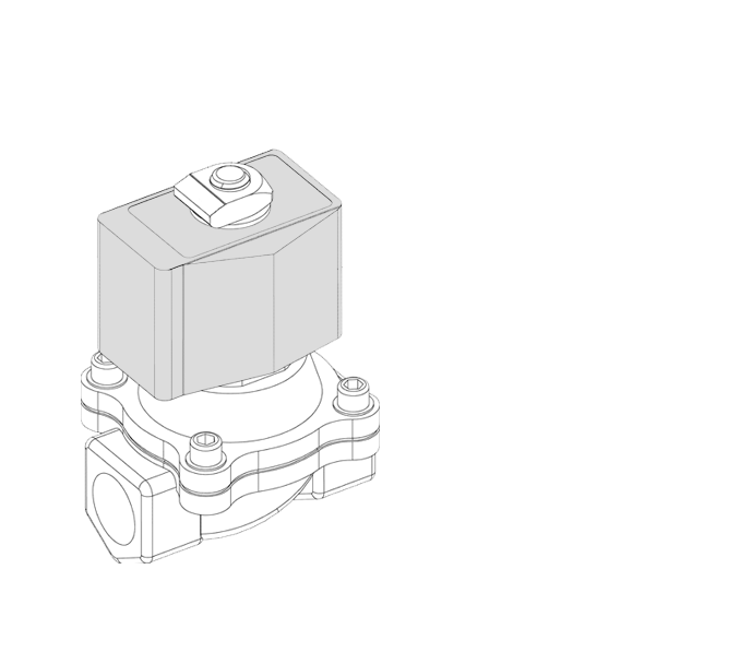 2/2 ways solenoid valve 