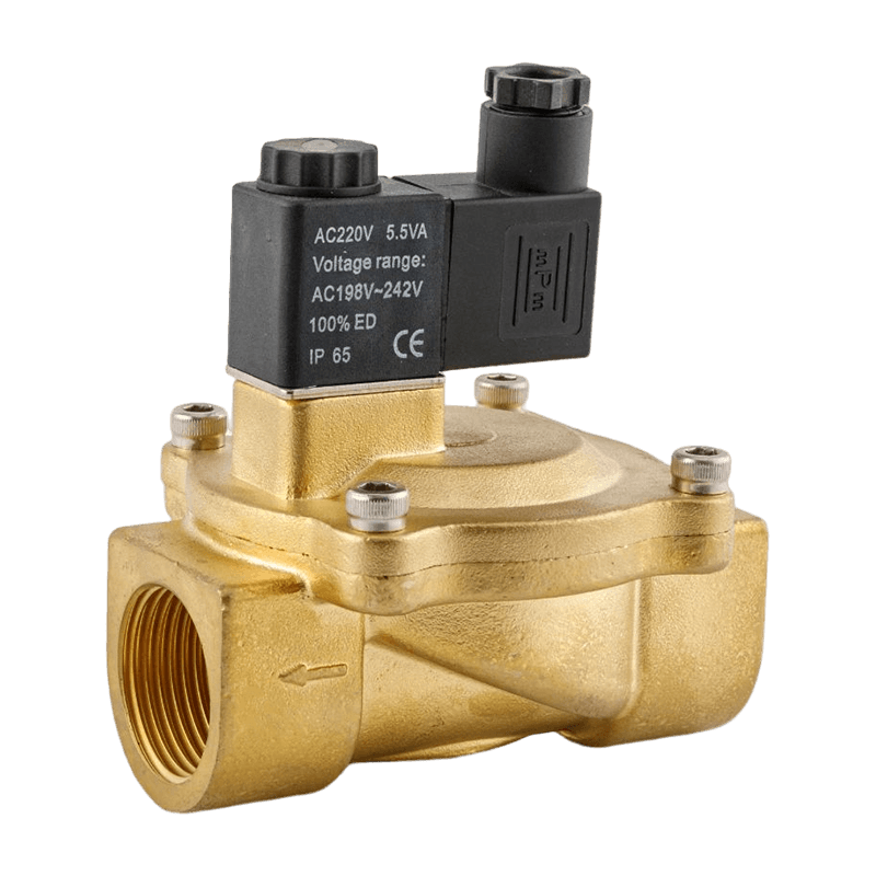 A green low power consumption, compact structure two position two way solenoid valve