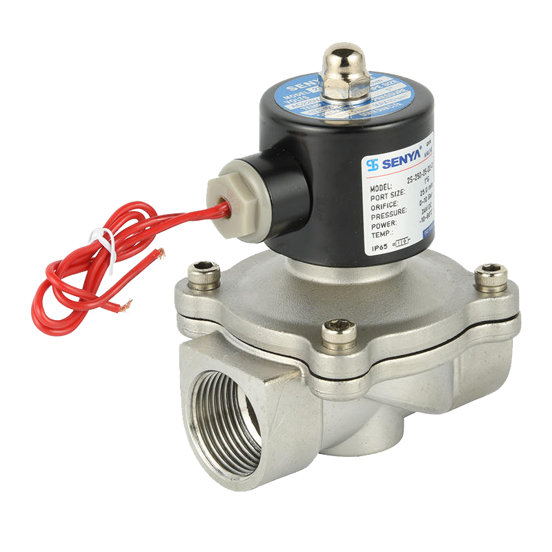 Stainless steel solenoid valve for fluid control in harsh environments