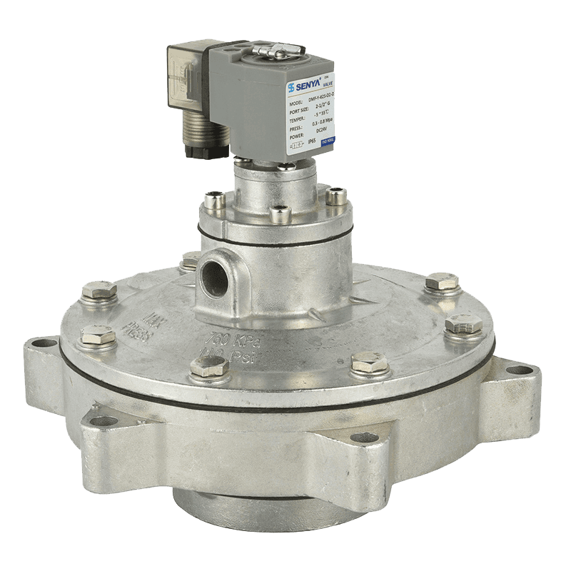 Right Angle air collecting dust filter two - position two - way cast aluminum pulse solenoid valve DMF-Y