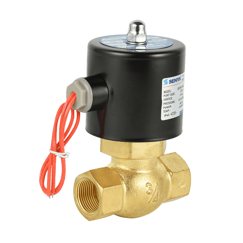 High temperature steam control two position two way copper solenoid valve