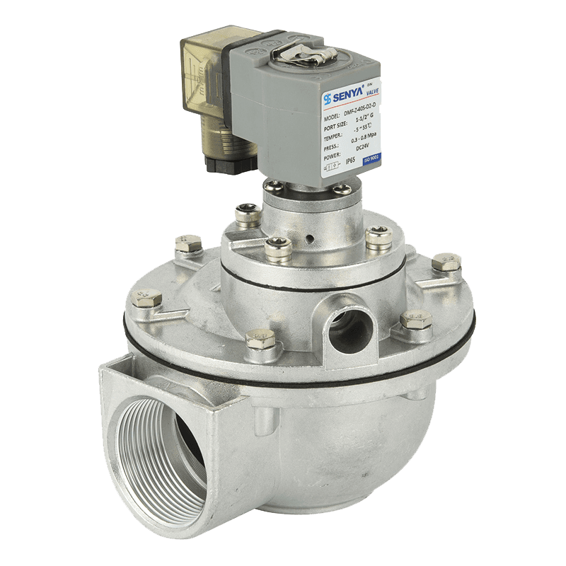 Right Angle air collecting dust filter two - position two - way cast aluminum pulse solenoid valve DMF-Z