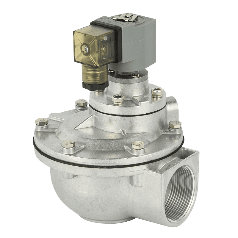 Right Angle air collecting dust filter two - position two - way cast aluminum pulse solenoid valve DMF-Z
