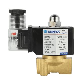A large water control 2/2 ways brass solenoid valve with high Impurity tolerance capacity