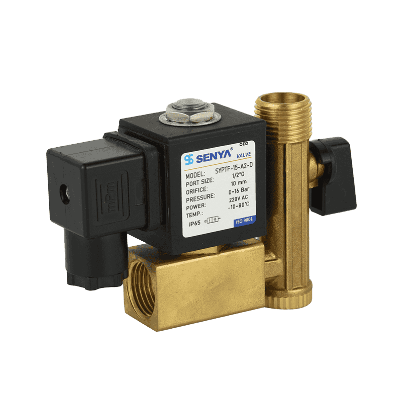 Excellent condensate discharge management solves two position two way timed drainage solenoid valve